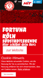 Mobile Screenshot of fortuna-koeln.de